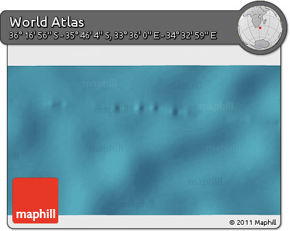Satellite 3D Map of the Area around 36° 1' 30" S, 34° 4' 30" E