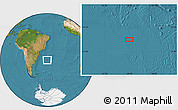 Satellite Location Map of the area around 36° 1' 30" S, 38° 10' 29" W