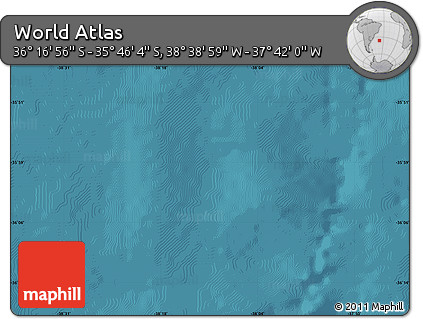 Satellite Map of the Area around 36° 1' 30" S, 38° 10' 29" W