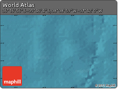 Satellite Map of the Area around 36° 1' 30" S, 38° 10' 29" W