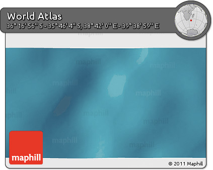 Satellite 3D Map of the Area around 36° 1' 30" S, 39° 10' 29" E