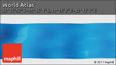 Physical Panoramic Map of the Area around 36° 1' 30" S, 41° 43' 30" E
