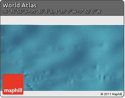 Satellite 3D Map of the Area around 36° 1' 30" S, 4° 10' 30" W