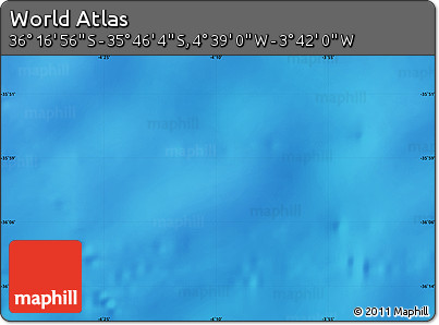 Physical Map of the Area around 36° 1' 30" S, 4° 10' 30" W