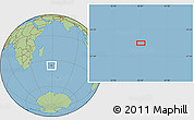 Savanna Style Location Map of the area around 36° 1' 30" S, 58° 43' 30" E