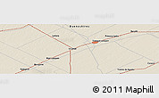 Shaded Relief Panoramic Map of the area around 36° 1' 30" S, 62° 49' 30" W
