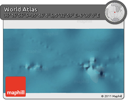 Satellite 3D Map of the Area around 36° 1' 30" S, 6° 1' 30" E