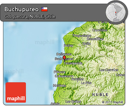 Physical 3D Map of Buchupureo