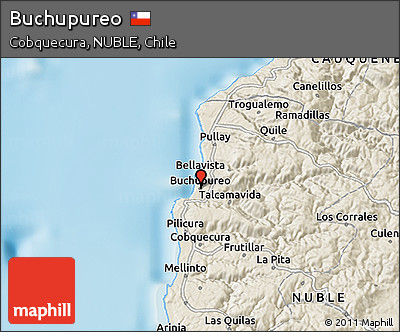 Shaded Relief 3D Map of Buchupureo