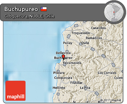 Shaded Relief Map of Buchupureo