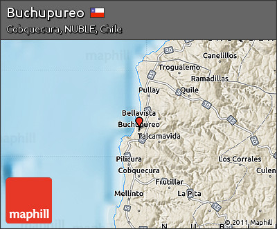 Shaded Relief Map of Buchupureo