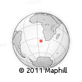 Outline Map of the Area around 36° 1' 30" S, 7° 43' 29" E, rectangular outline