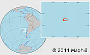 Gray Location Map of the area around 36° 1' 30" S, 82° 22' 30" W