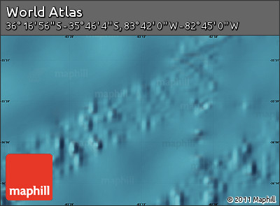 Satellite Map of the Area around 36° 1' 30" S, 83° 13' 29" W