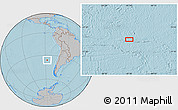 Gray Location Map of the area around 36° 1' 30" S, 87° 28' 29" W, hill shading