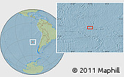 Savanna Style Location Map of the area around 36° 1' 30" S, 87° 28' 29" W, hill shading