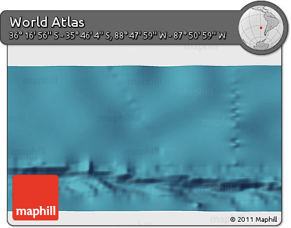 Satellite 3D Map of the Area around 36° 1' 30" S, 88° 19' 29" W