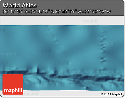 Satellite 3D Map of the Area around 36° 1' 30" S, 88° 19' 29" W
