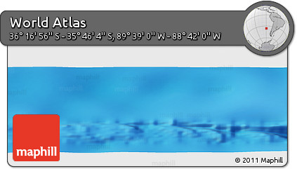 Shaded Relief Panoramic Map of the Area around 36° 1' 30" S, 89° 10' 30" W