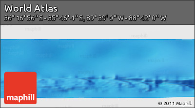 Shaded Relief Panoramic Map of the Area around 36° 1' 30" S, 89° 10' 30" W