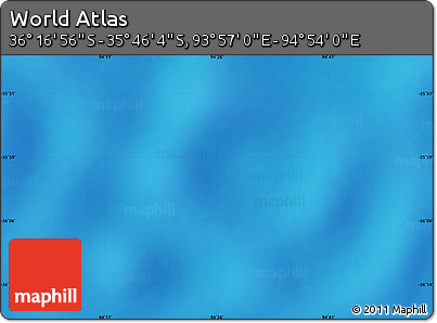 Physical Map of the Area around 36° 1' 30" S, 94° 25' 30" E