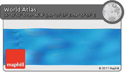 Physical Panoramic Map of the Area around 36° 1' 30" S, 97° 49' 29" E