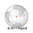 Outline Map of the Area around 36° 29' 4" S, 0° 55' 29" E, rectangular outline