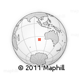 Outline Map of the Area around 36° 29' 4" S, 101° 13' 29" E, rectangular outline