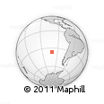 Outline Map of the Area around 36° 29' 4" S, 101° 4' 29" W, rectangular outline