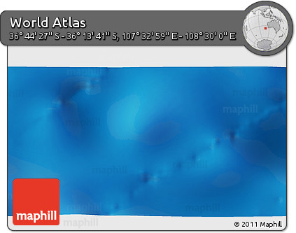 Physical 3D Map of the Area around 36° 29' 4" S, 108° 1' 30" E