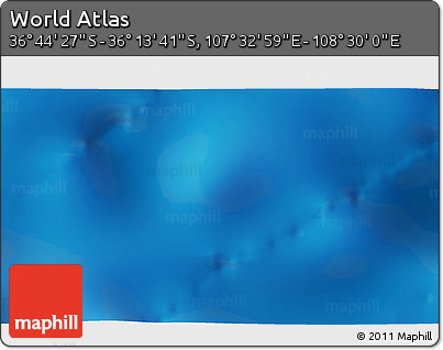Physical 3D Map of the Area around 36° 29' 4" S, 108° 1' 30" E