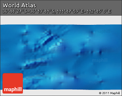Physical 3D Map of the Area around 36° 29' 4" S, 112° 16' 30" E