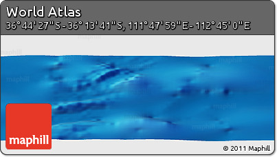 Physical Panoramic Map of the Area around 36° 29' 4" S, 112° 16' 30" E