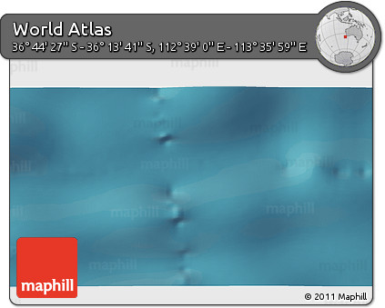 Satellite 3D Map of the Area around 36° 29' 4" S, 113° 7' 30" E