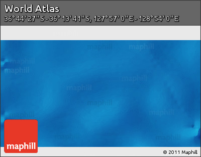 Physical 3D Map of the Area around 36° 29' 4" S, 128° 25' 30" E