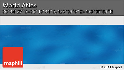 Physical Panoramic Map of the Area around 36° 29' 4" S, 130° 7' 30" E