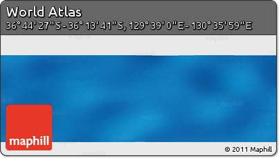 Physical Panoramic Map of the Area around 36° 29' 4" S, 130° 7' 30" E