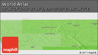 Political Panoramic Map of the Area around 36° 29' 4" S, 140° 19' 29" E