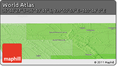 Political Panoramic Map of the Area around 36° 29' 4" S, 140° 19' 29" E