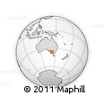 Outline Map of Rupanyup, rectangular outline