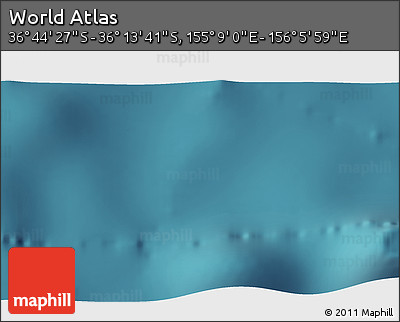 Satellite 3D Map of the Area around 36° 29' 4" S, 155° 37' 30" E