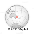 Outline Map of the Area around 36° 29' 4" S, 157° 19' 29" E, rectangular outline