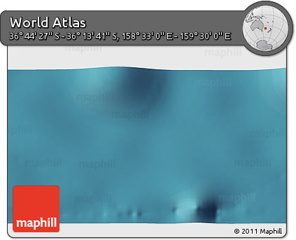 Satellite 3D Map of the Area around 36° 29' 4" S, 159° 1' 30" E