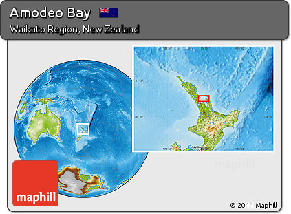 Physical Location Map of Amodeo Bay
