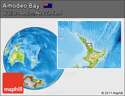 Physical Location Map of Amodeo Bay