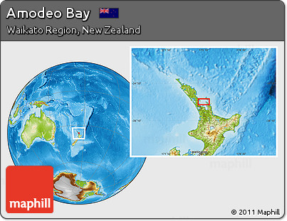 Physical Location Map of Amodeo Bay
