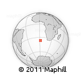 Outline Map of the Area around 36° 29' 4" S, 1° 46' 29" E, rectangular outline