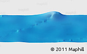 Shaded Relief Panoramic Map of the area around 36° 29' 4" S, 1° 37' 30" W