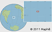 Savanna Style Location Map of the area around 36° 29' 4" S, 21° 10' 29" W