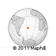 Outline Map of the Area around 36° 29' 4" S, 24° 34' 30" W, rectangular outline